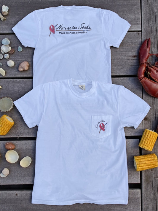 Nor'easter Sticks Tee - White